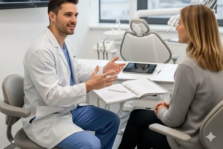 Consultation with doctor for braces